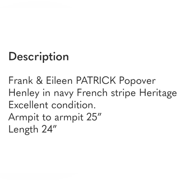 FRANK & EILEEN patrick Popover XL nautical Stripe Long Sleeve Top - Picture 4 of 9